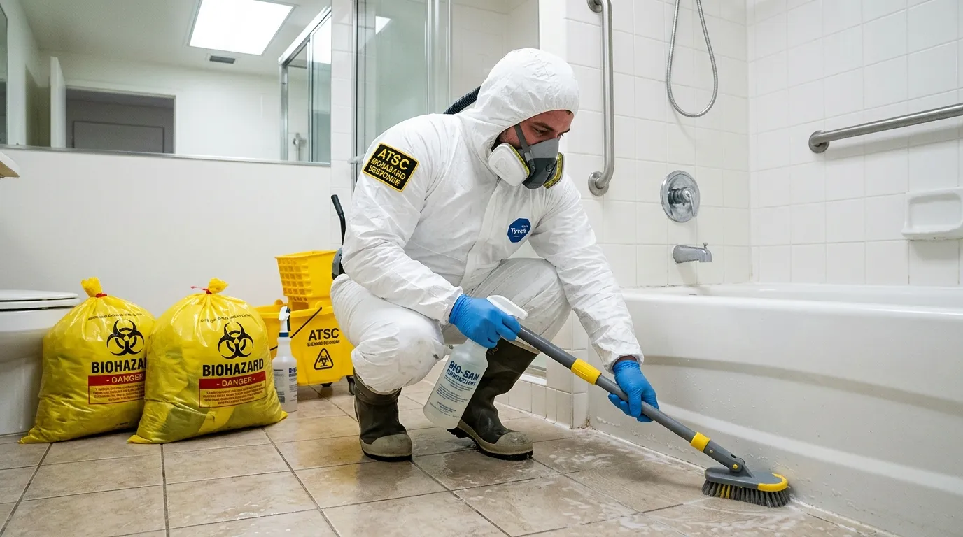 Decontamination equipment deployed for Blood Cleanup in Poplar Grove